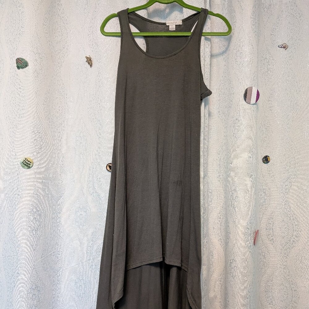 Army Green high-low racer back dress (L)